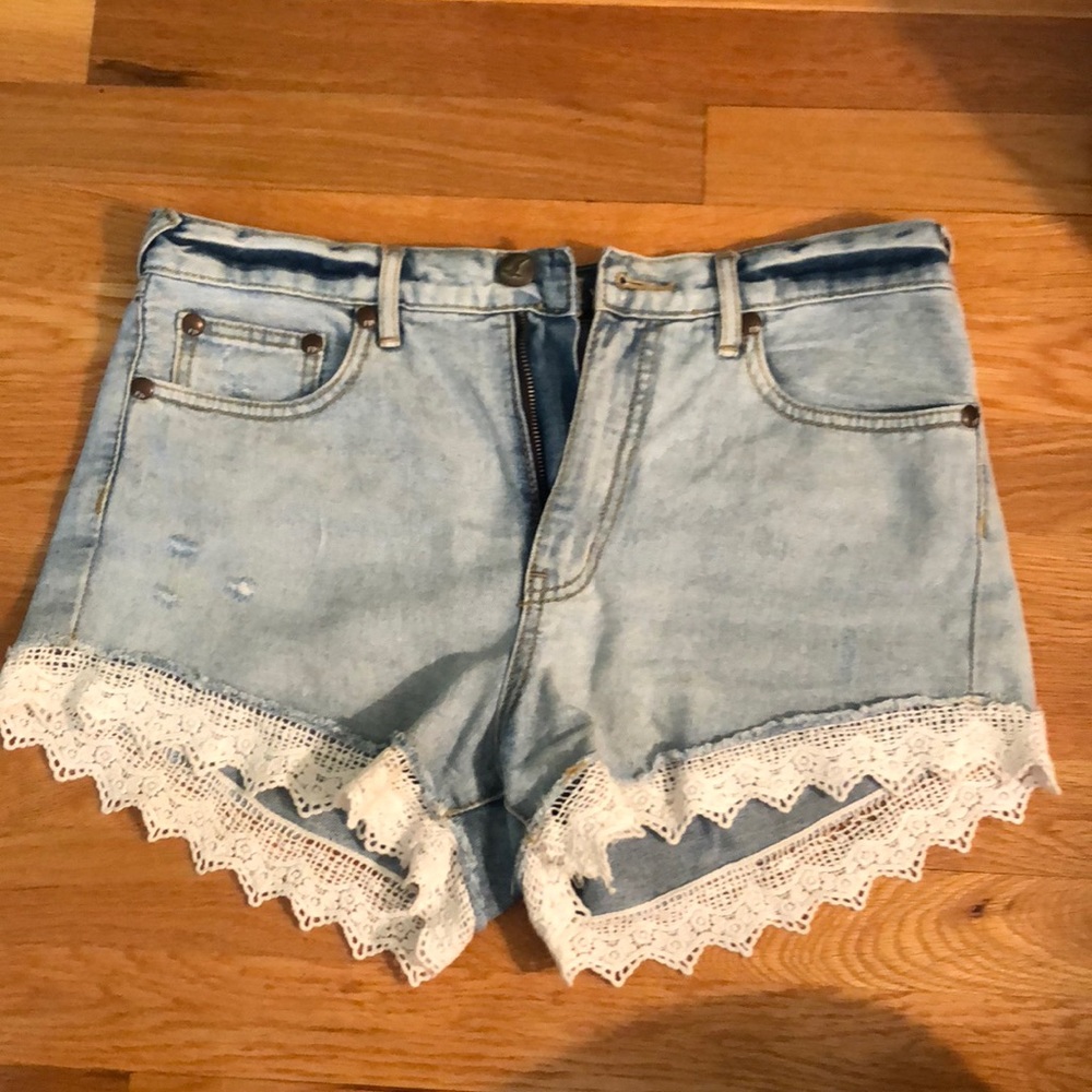 Free people denim shorts